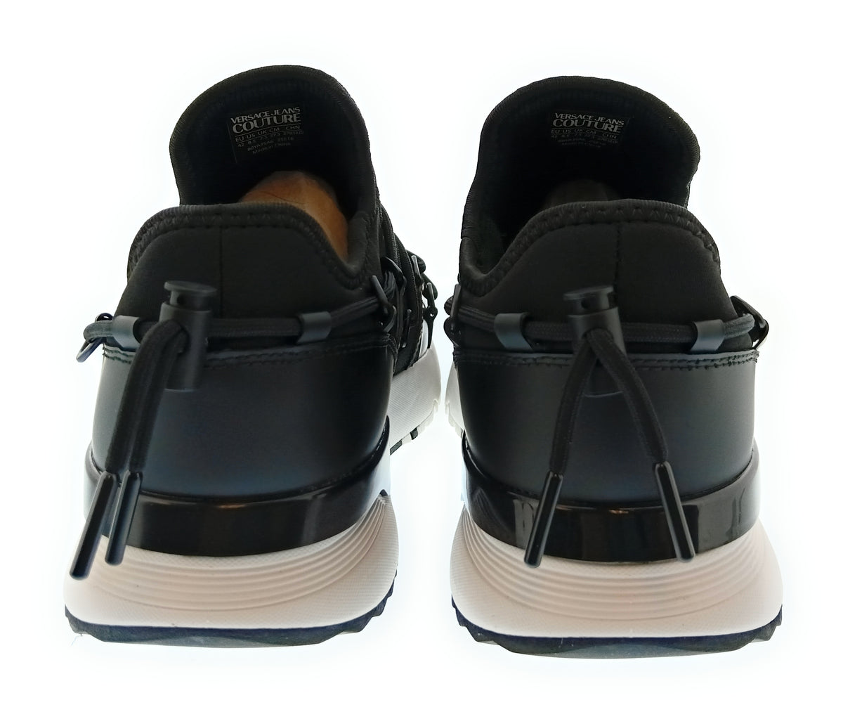 Versace Jeans Couture Versace Jeans Couture Mens Black / Gold Metallic Accent Runner Sneakers-