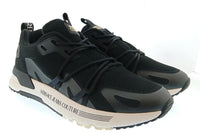 Versace Jeans Couture Versace Jeans Couture Mens Black / Gray Technical Runner Sneakers-