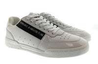 Versace Jeans Couture Versace Jeans Couture Mens White / Silver / Black Low-Top Logo Sneakers-