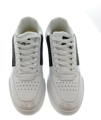 Versace Jeans Couture Versace Jeans Couture Mens White / Silver / Black Low-Top Logo Sneakers-