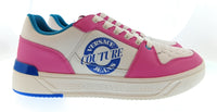 Versace Jeans Couture Versace Jeans Couture Mens Pink / White / Blue Colorblock Court Sneakers-