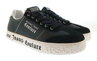 Versace Jeans Couture Versace Jeans Couture Mens Black / White Logo Platform Sneakers-