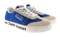 Versace Jeans Couture Versace Jeans Couture Mens Blue / Beige / White Colorblock Logo Sneakers-