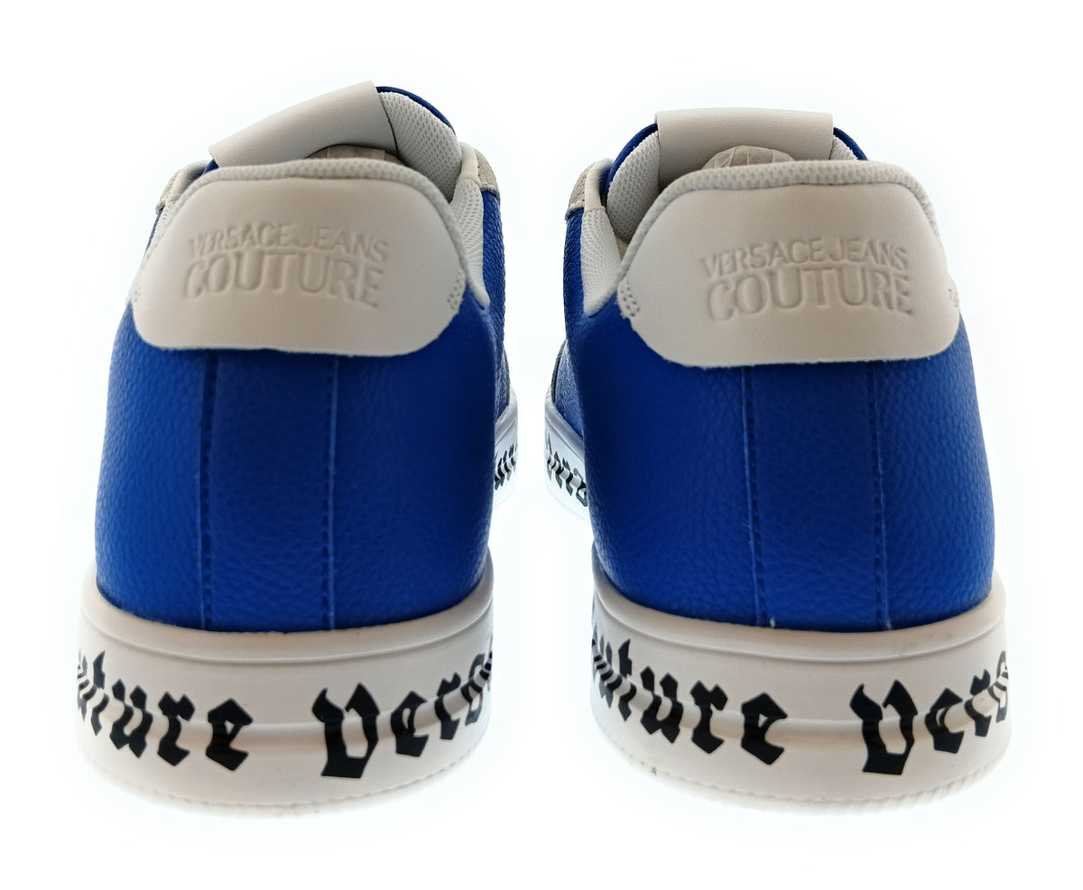 Versace Jeans Couture Versace Jeans Couture Mens Blue / Beige / White Colorblock Logo Sneakers-