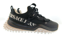 Versace Jeans Couture Versace Jeans Couture Mens Black / White Logo Bubble-Sole Sneakers-