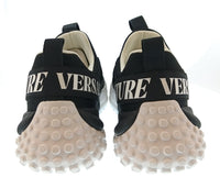 Versace Jeans Couture Versace Jeans Couture Mens Black / White Logo Bubble-Sole Sneakers-