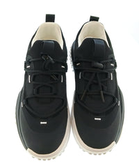 Versace Jeans Couture Versace Jeans Couture Mens Black / White Logo Bubble-Sole Sneakers-