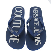 Versace Jeans Couture Versace Jeans Couture Mens Navy / White Logo Flip-Flops-