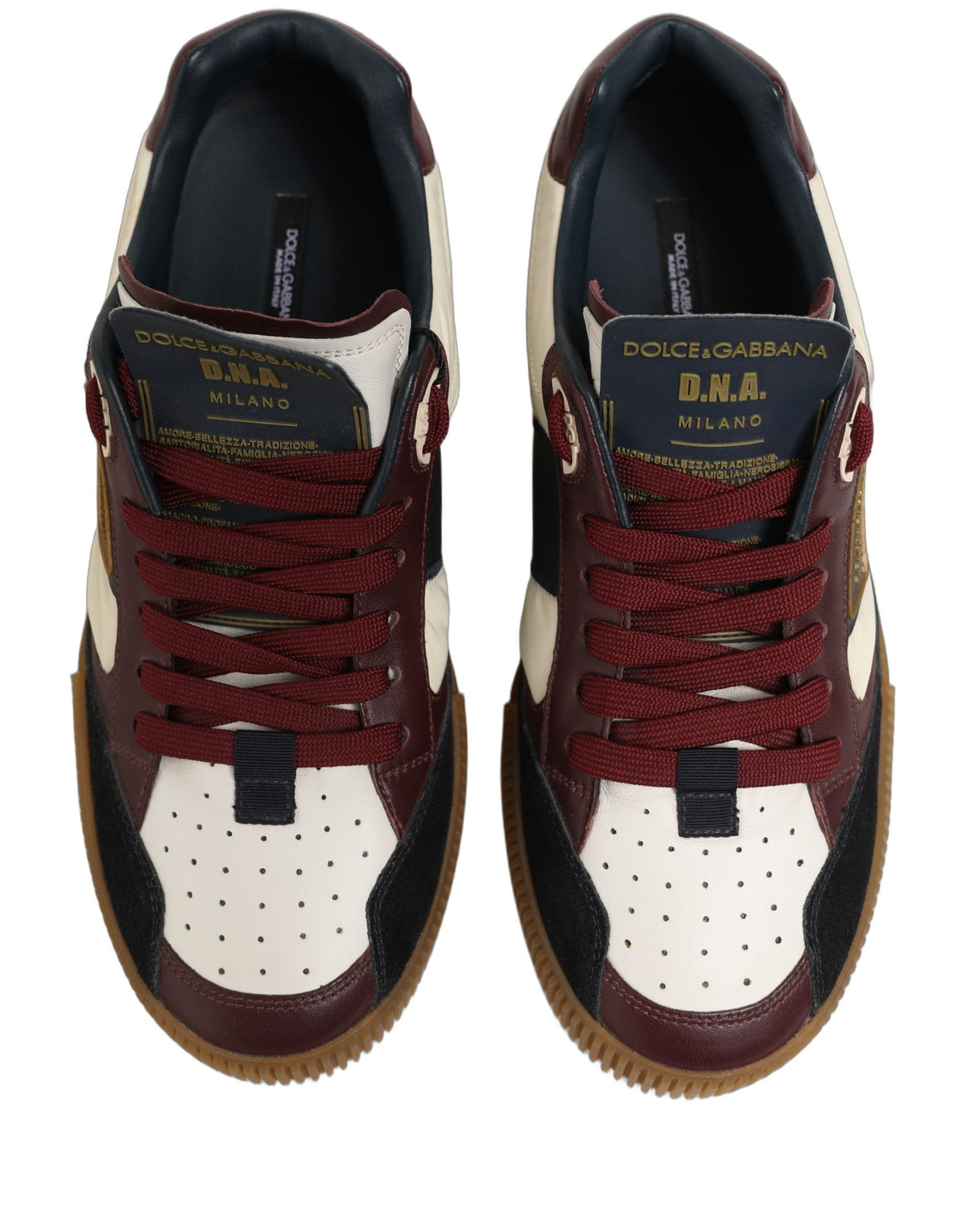 Dolce & Gabbana Dolce & Gabbana Multicolor Leather MIAMI Sneakers Men's Shoes