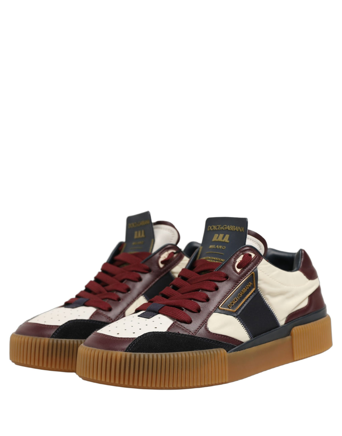 Dolce & Gabbana Dolce & Gabbana Multicolor Leather MIAMI Sneakers Men's Shoes