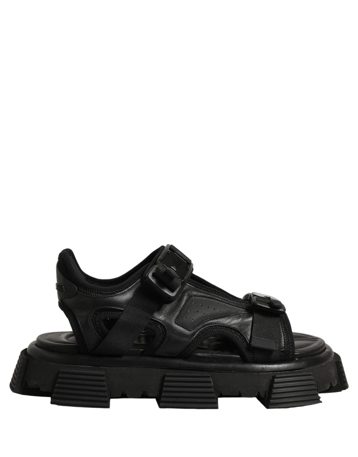 Dolce & Gabbana Dolce & Gabbana Black Logo Detailed Men Chunky Sandals Men's Shoes