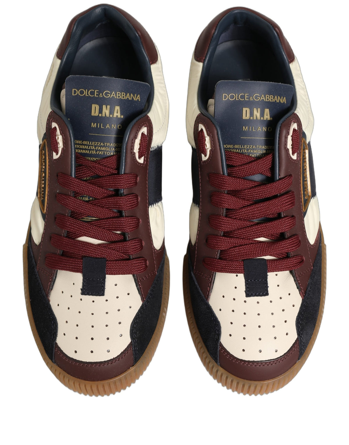 Dolce & Gabbana Dolce & Gabbana Multicolor Leather MIAMI Sneakers Men Men's Shoes