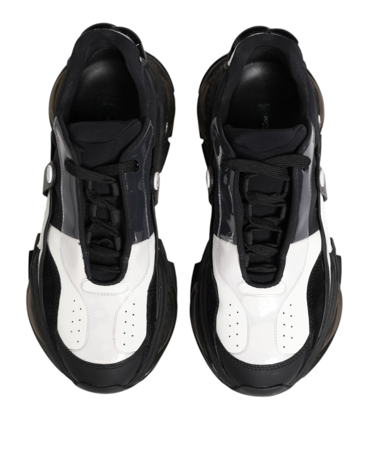 Dolce & Gabbana Dolce & Gabbana White Black Logo Airmaster Men Sneakers Men's Shoes