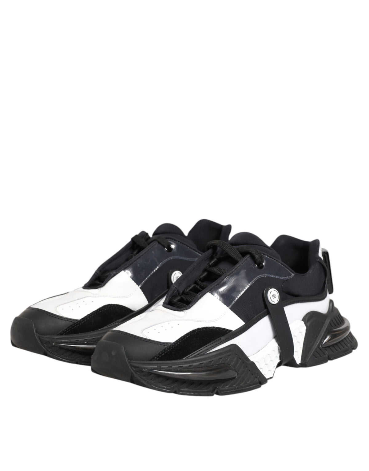 Dolce & Gabbana Dolce & Gabbana White Black Logo Airmaster Men Sneakers Men's Shoes