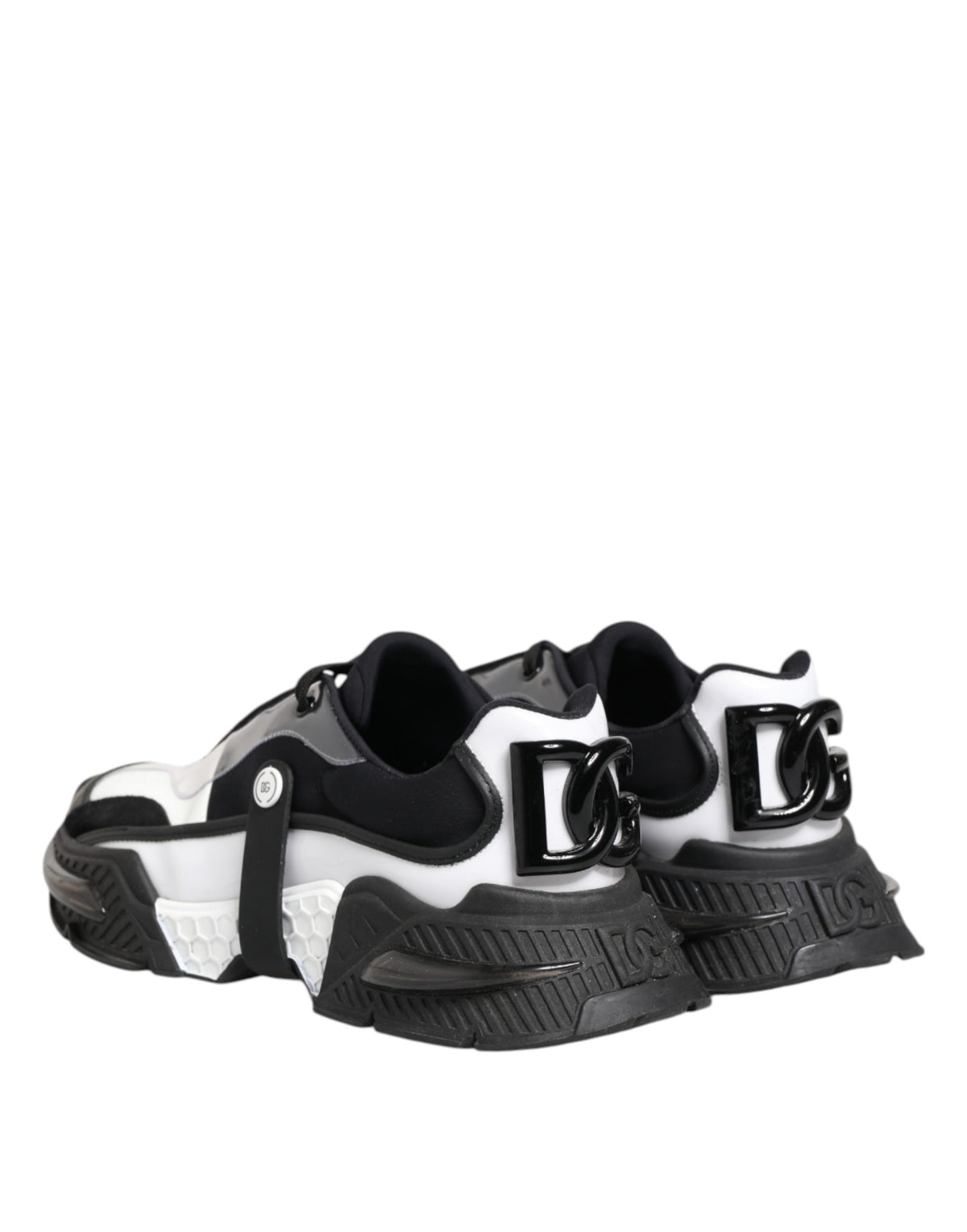 Dolce & Gabbana Dolce & Gabbana White Black Logo Airmaster Men Sneakers Men's Shoes