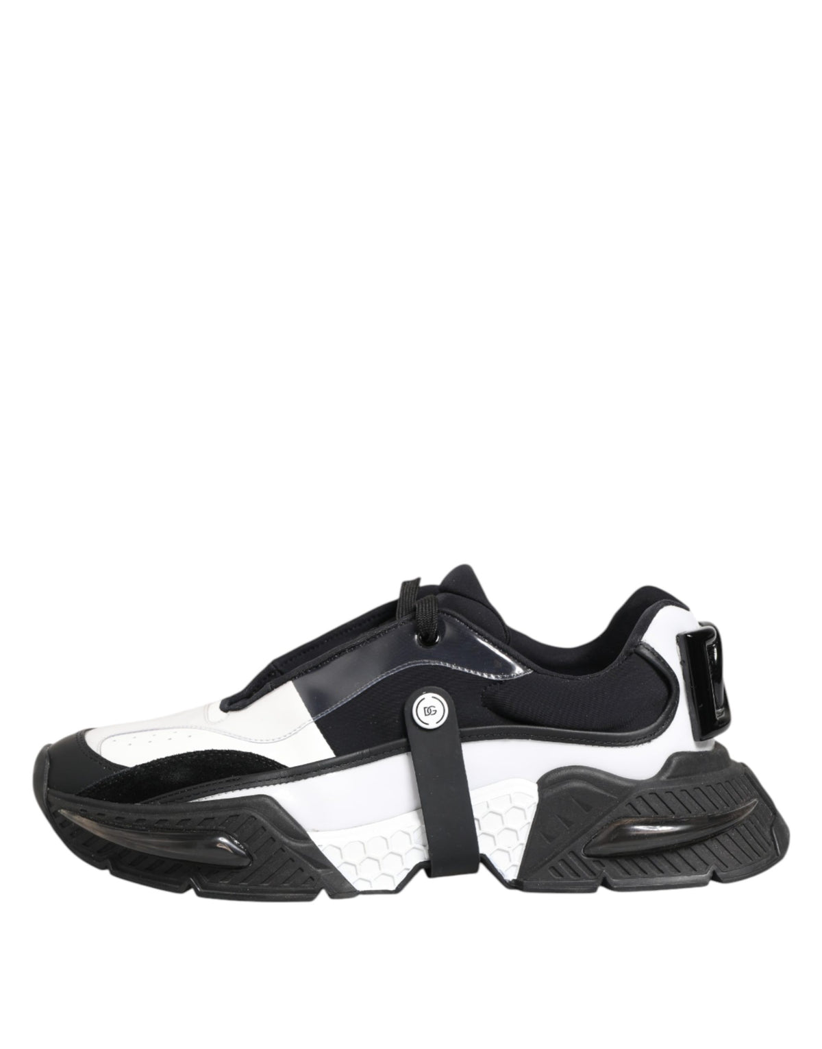 Dolce & Gabbana Dolce & Gabbana White Black Logo Airmaster Men Sneakers Men's Shoes
