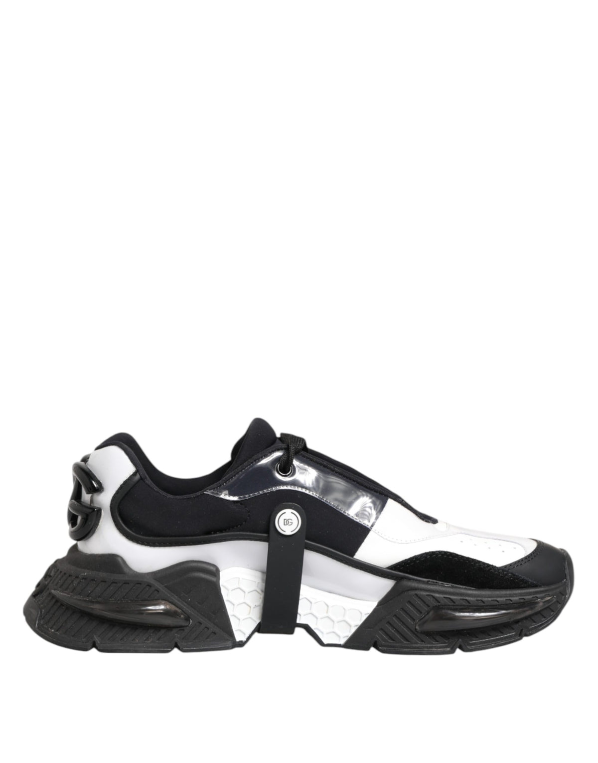 Dolce & Gabbana Dolce & Gabbana White Black Logo Airmaster Men Sneakers Men's Shoes