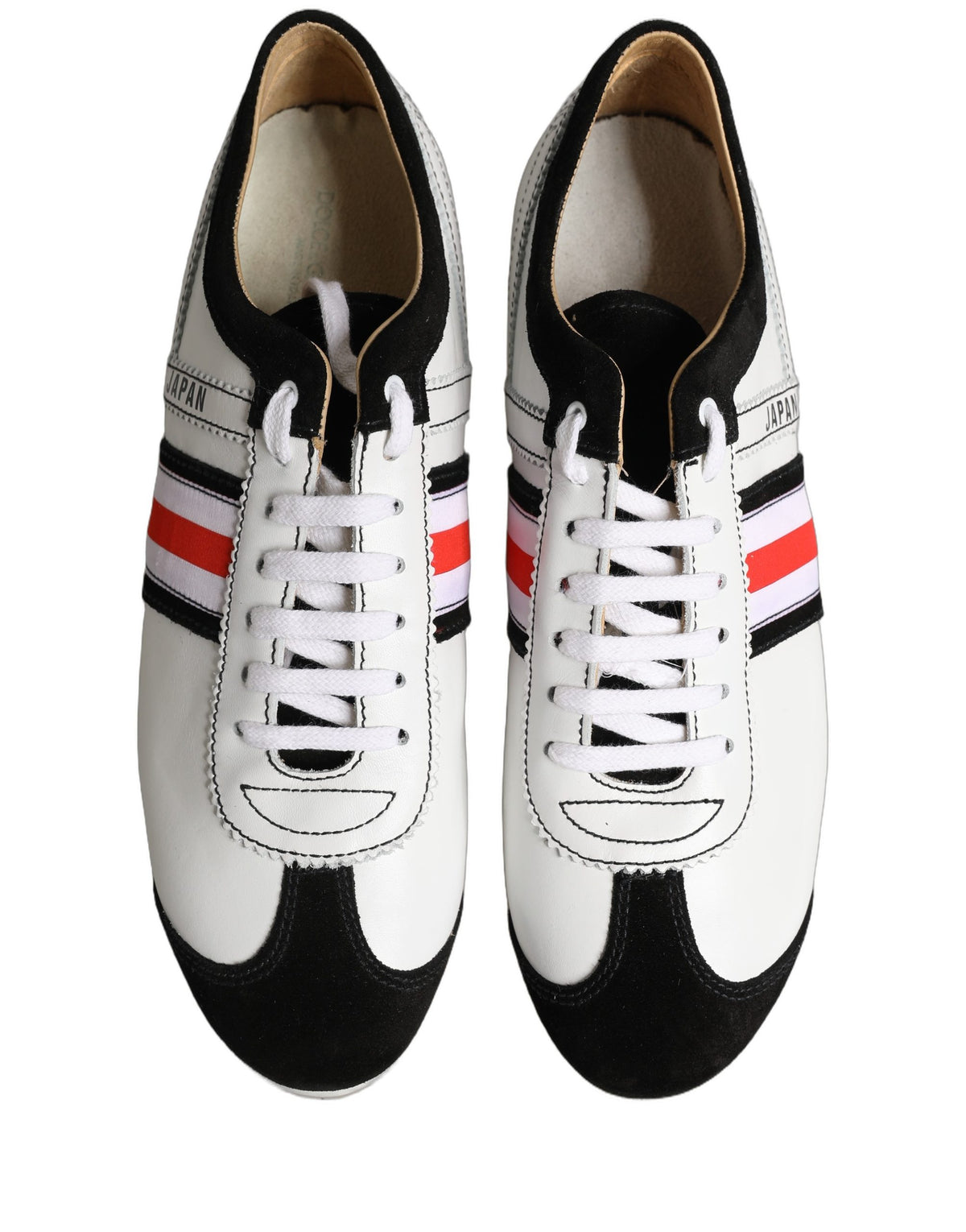 Dolce & Gabbana Dolce & Gabbana White Leather Japan Low Top Sneakers Women's Shoes
