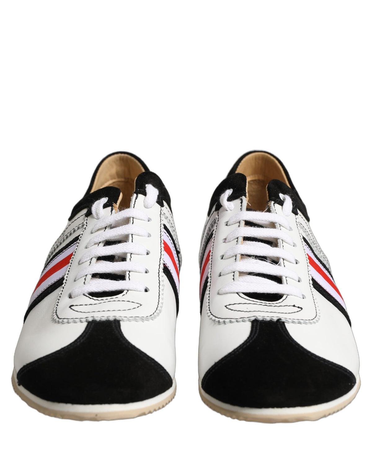 Dolce & Gabbana Dolce & Gabbana White Leather Japan Low Top Sneakers Women's Shoes