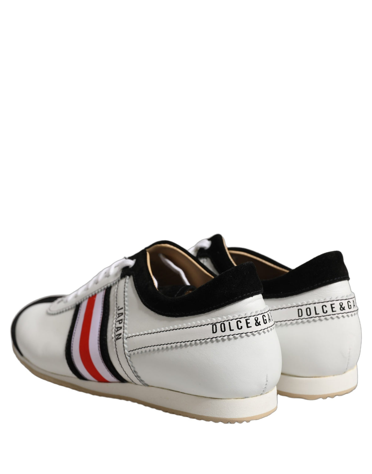 Dolce & Gabbana Dolce & Gabbana White Leather Japan Low Top Sneakers Women's Shoes