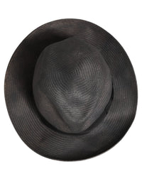 Dolce & Gabbana Dolce & Gabbana Men Gray Paper Woven Wide Brim Fedora Men's Hat