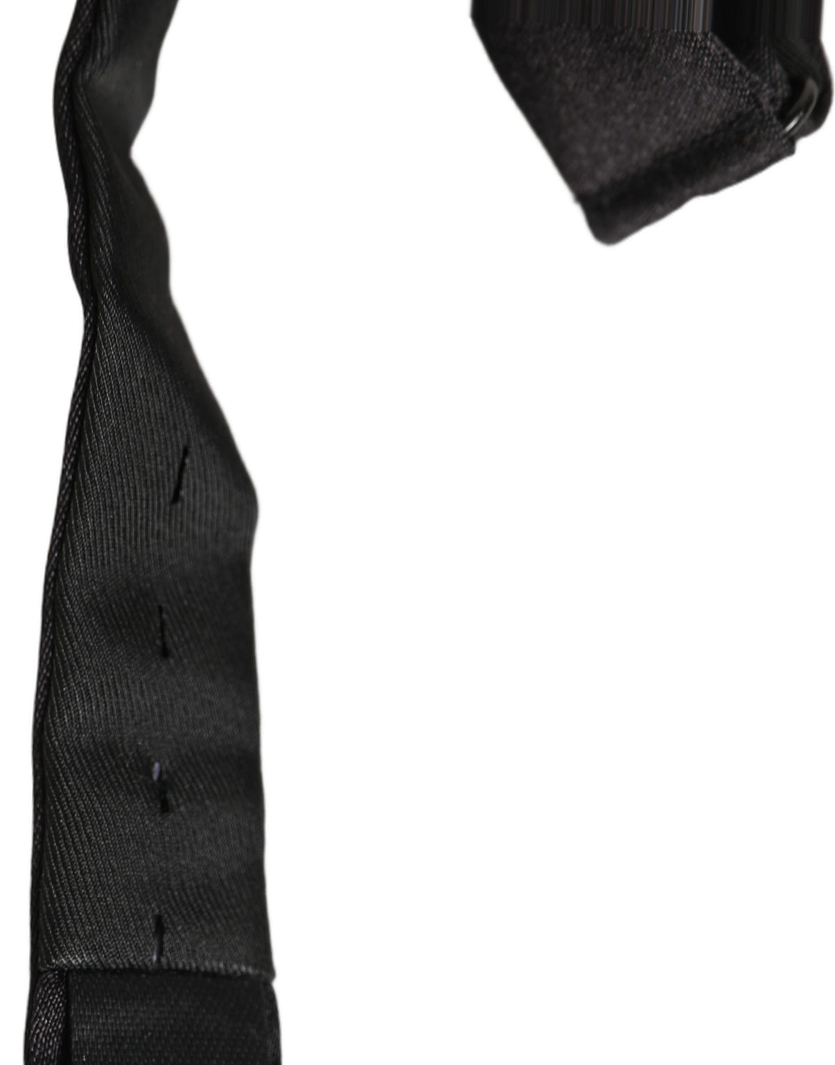 Dolce & Gabbana Dolce & Gabbana Men Black 100% Silk Adjustable Neck Papillon Bow Men's Tie