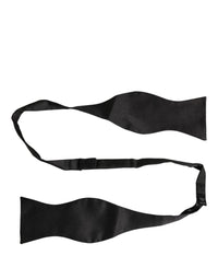 Dolce & Gabbana Dolce & Gabbana Men Black 100% Silk Adjustable Neck Papillon Bow Men's Tie