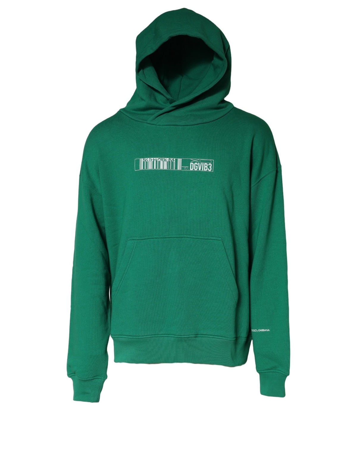 Dolce & Gabbana Dolce & Gabbana Green DGVIB3 Cotton Hoodie Sweatshirt Men's Sweater