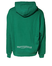 Dolce & Gabbana Dolce & Gabbana Green DGVIB3 Cotton Hoodie Sweatshirt Men's Sweater