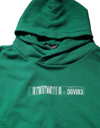 Dolce & Gabbana Dolce & Gabbana Green DGVIB3 Cotton Hoodie Sweatshirt Men's Sweater