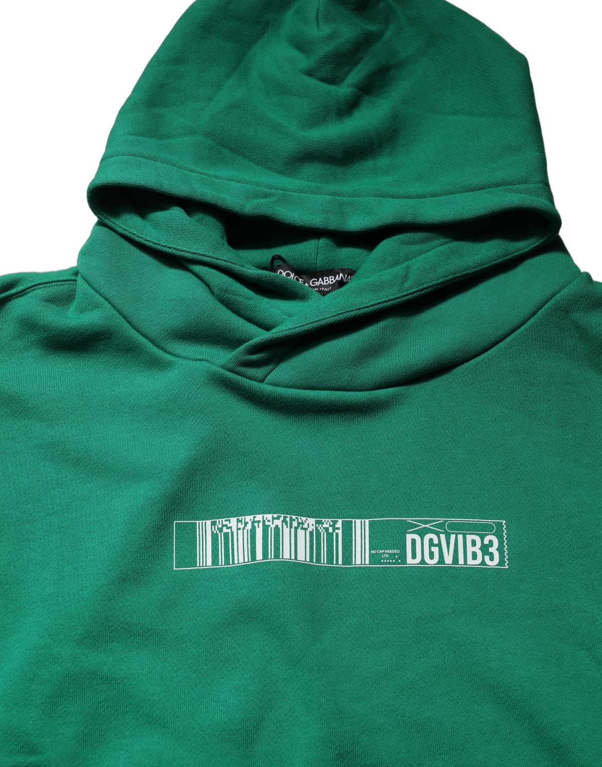 Dolce & Gabbana Dolce & Gabbana Green DGVIB3 Cotton Hoodie Sweatshirt Men's Sweater