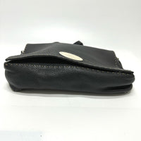 Fendi Selleria Black Leather Shoulder Bag (Pre-Owned)