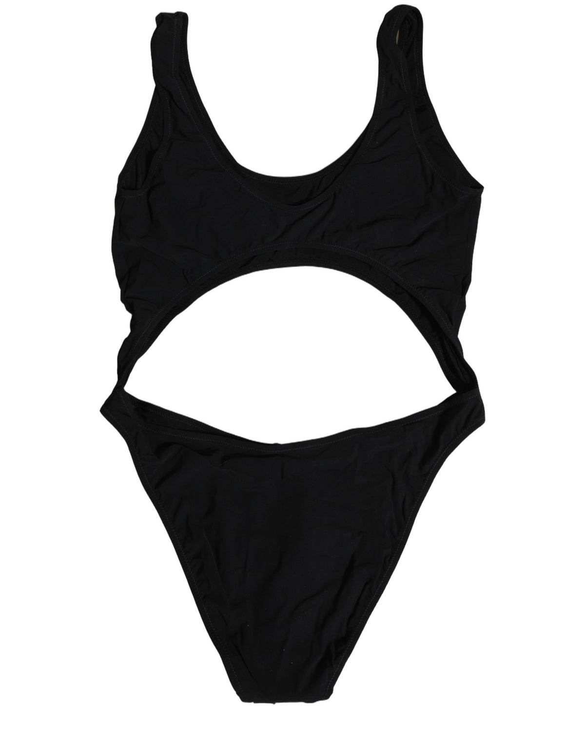 Dolce & Gabbana Dolce & Gabbana Black Cutout Logo One Piece Swimsuit Women's Swimwear