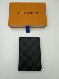Louis Vuitton LOUIS VUITTON Compatto Card Holder ORGANIZER Damier Graphite Women's Wallet (Authentic Pre-Loved)
