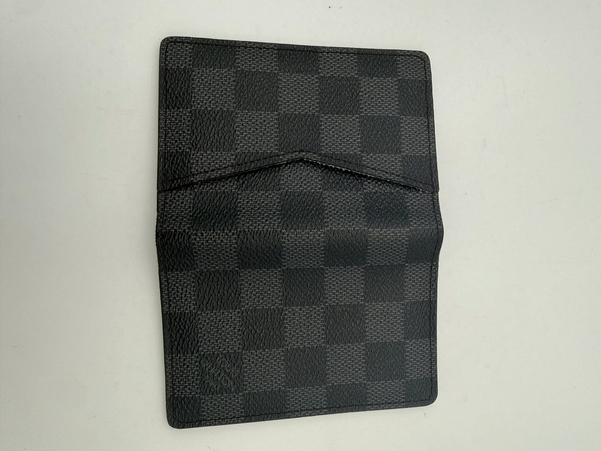 Louis Vuitton LOUIS VUITTON Compatto Card Holder ORGANIZER Damier Graphite Women's Wallet (Authentic Pre-Loved)
