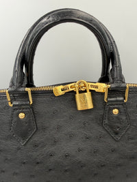 Louis Vuitton LOUIS VUITTON Alma GM in Ostrich Leather Women's Handbag (Authentic Pre-Loved)