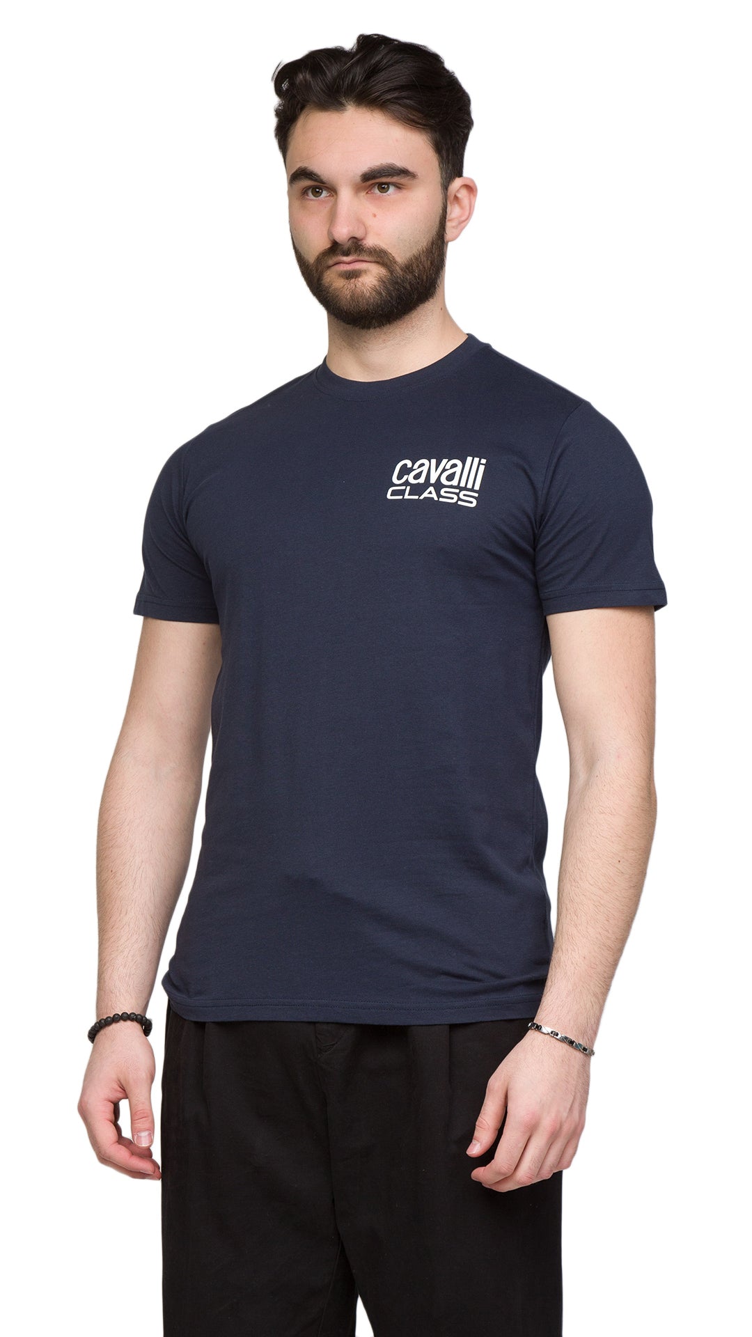 Cavalli Class Signature Logo Fashion T-Shirt-