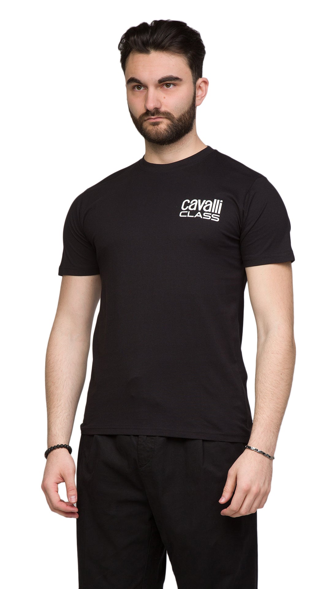 Cavalli Class Signature Logo Fashion T-Shirt-