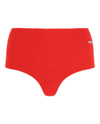Ferragamo Womens Ribbed Texture High-Waisted Knitted Coulottes