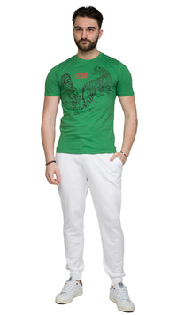Cavalli Class Double Tiger Logo Motif Fashion T-Shirt-