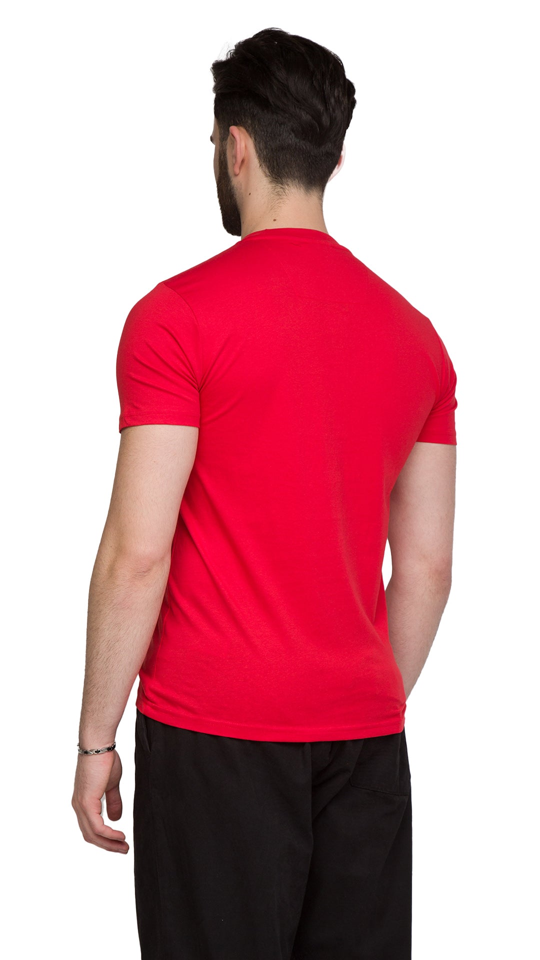Cavalli Class Tiger Head Chest Motif Fashion T-Shirt-