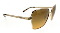Michael Kors 0MK1087 101418 Shiny Light Gold Square Sunglasses