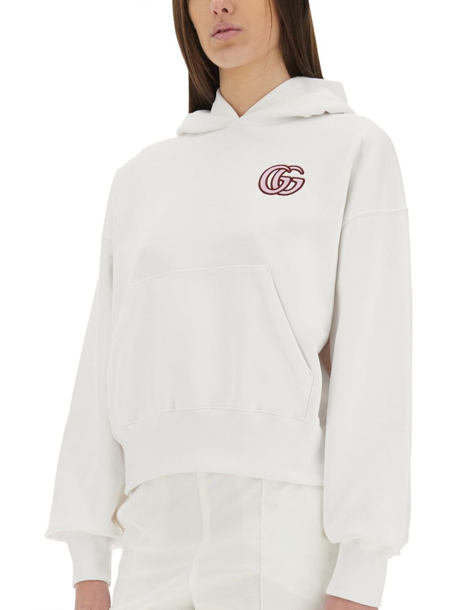 Gucci Women Cotton Sweatshirt With Embroidery
