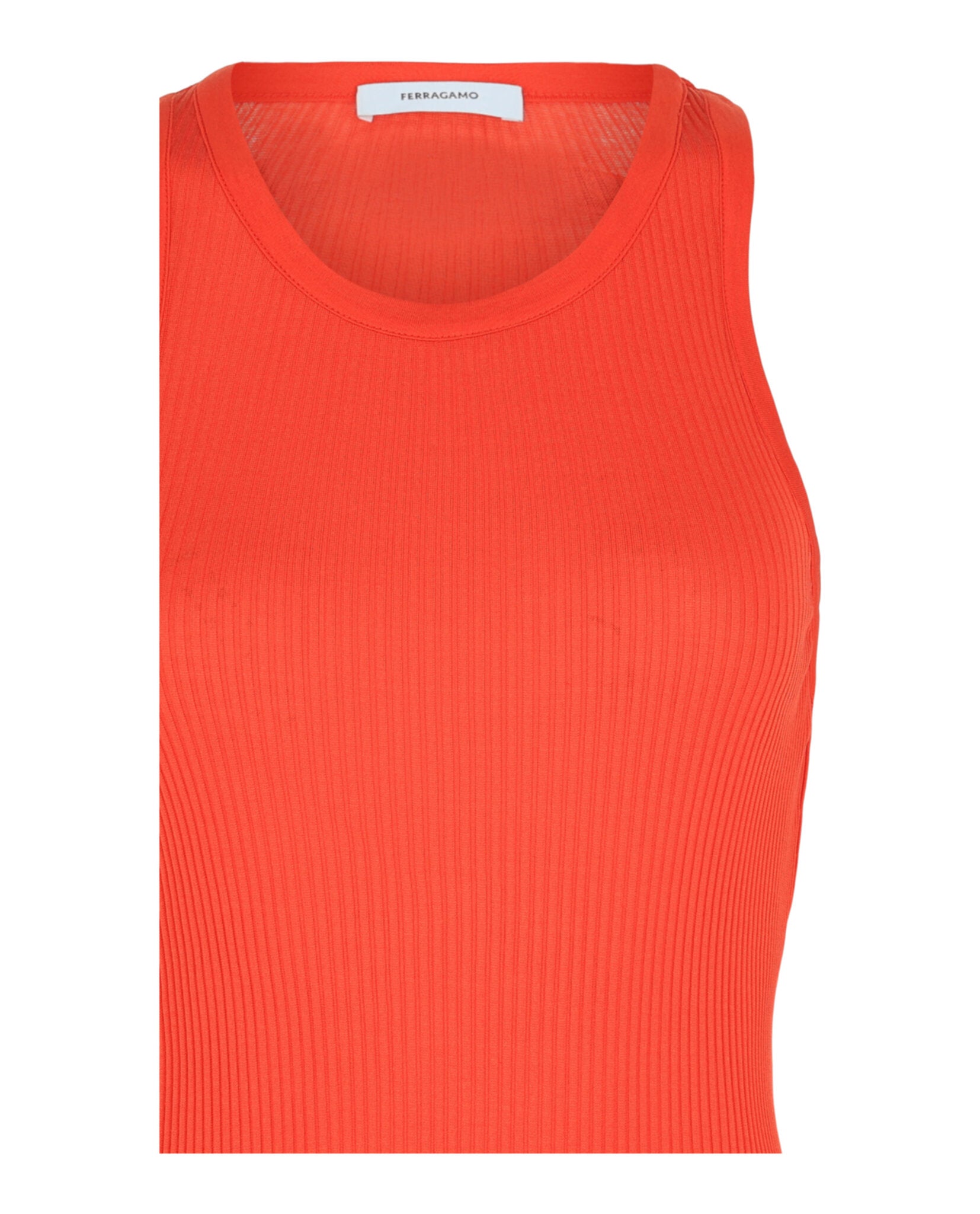 Ferragamo Womens Ribbed Tank Top