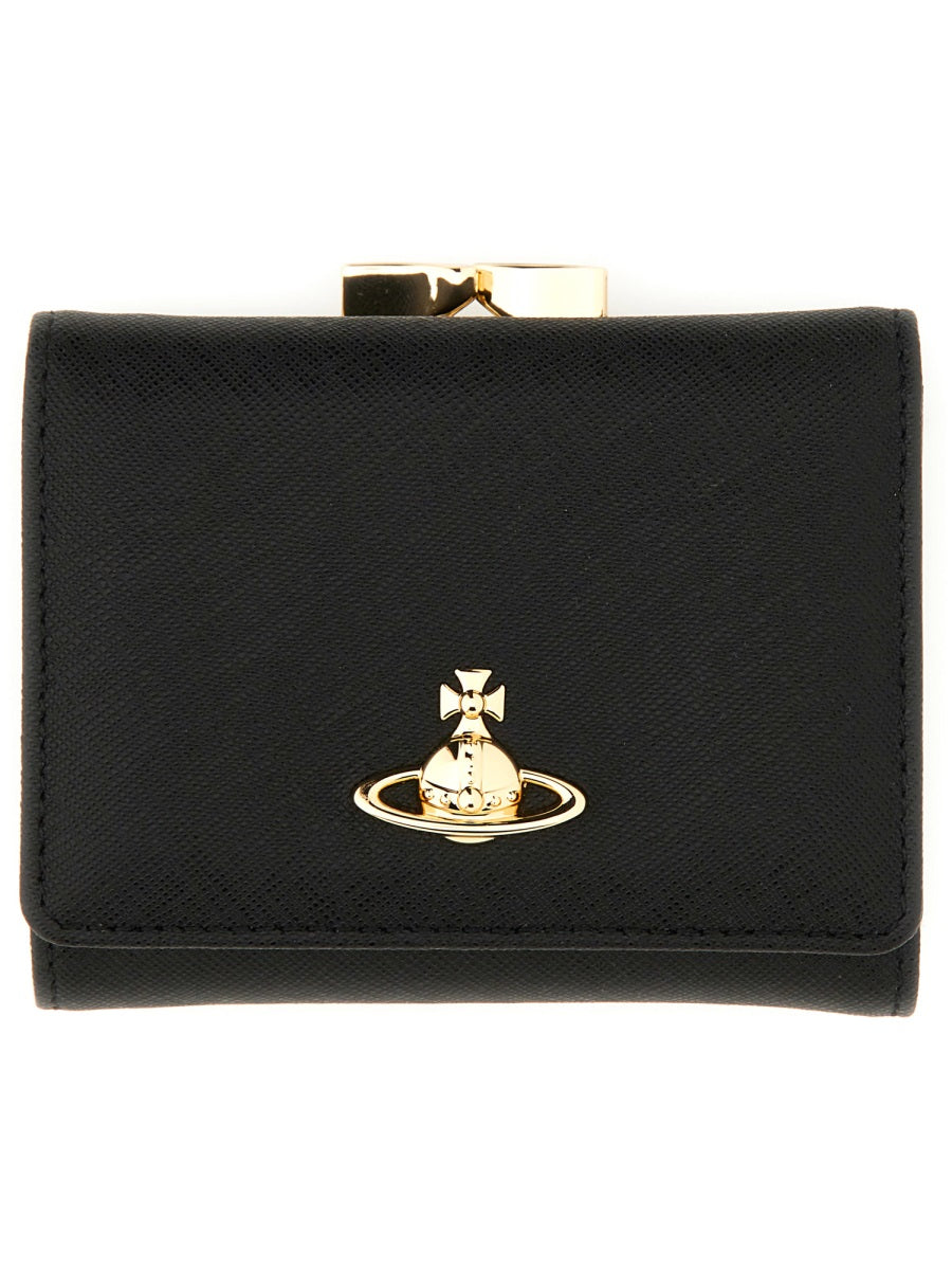 Vivienne Westwood Women Portafoglio "Small Frame" Con Dettaglio Orb