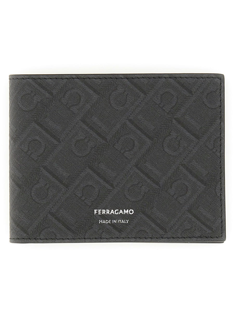 Ferragamo Men Portafoglio Con Logo Monogram