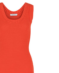 Ferragamo Womens Sleeveless Midi Ribbed Dress