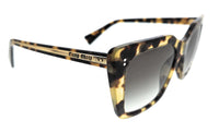 Miu Miu 0MU 02WS 7S00A7 Light Havana Square Sunglasses