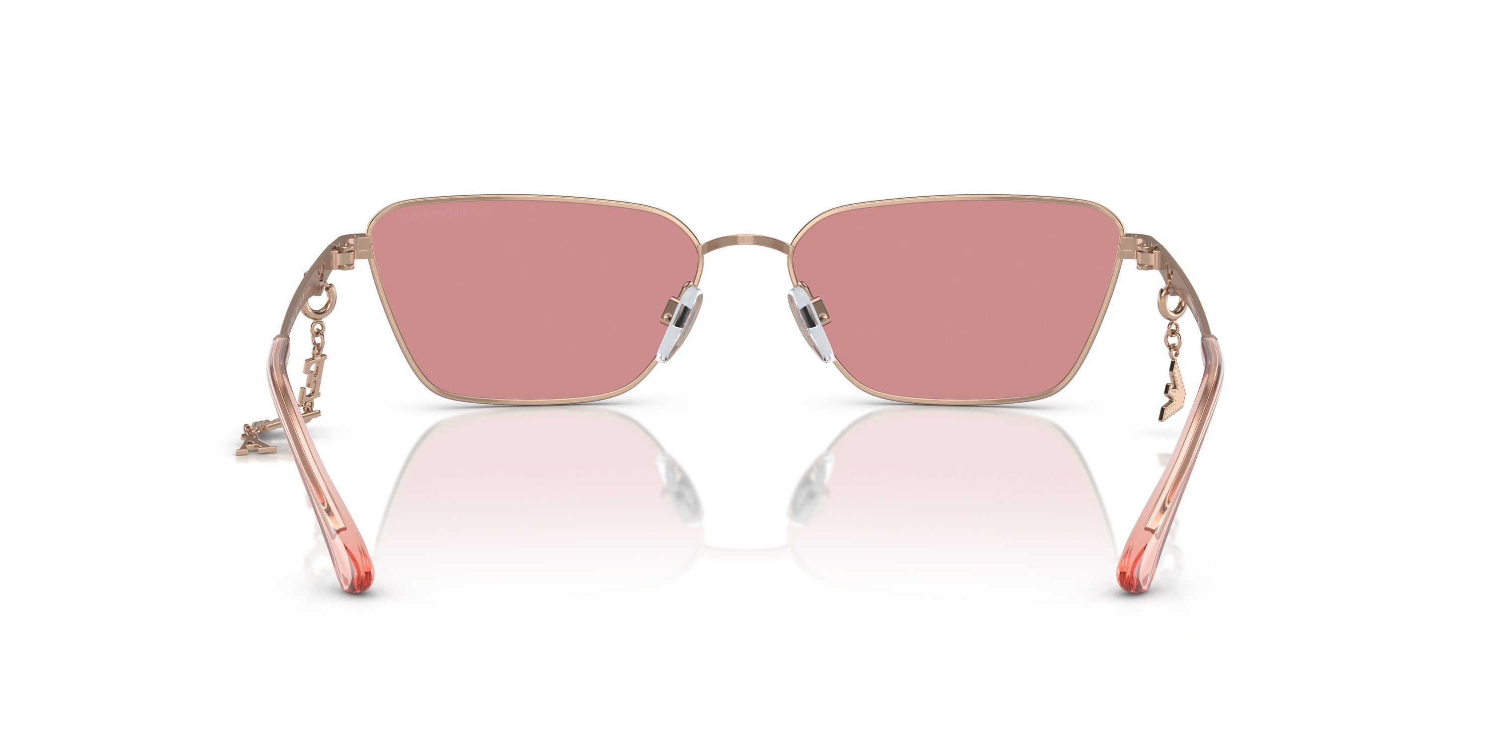 Emporio Armani 0EA2141 301184 Shiny Rose Gold Pillow Sunglasses