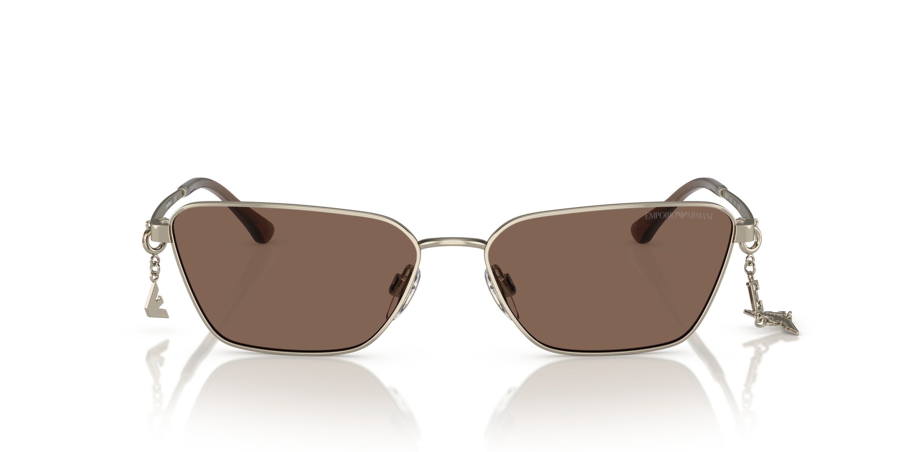 Emporio Armani 0EA2141 301373 Shiny pale gold Pillow Sunglasses